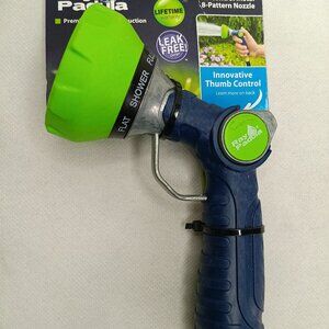 Ray Padula Adjustable 8 Pattern Heavy-Duty Spray Nozzle For Garden Hose Sprayer